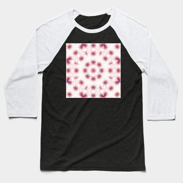 Abstract developing egg kaleidoscope fractal Baseball T-Shirt by hereswendy